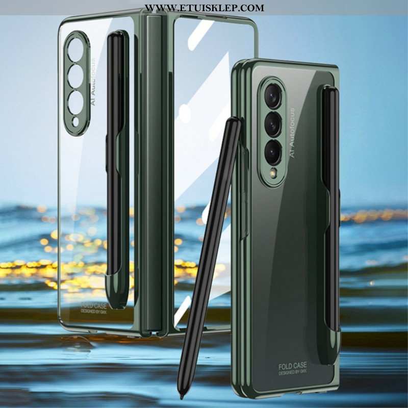 Etui do Samsung Galaxy Z Fold 3 5G Przezroczysty Z Uchwytem Na Rysik Gkk